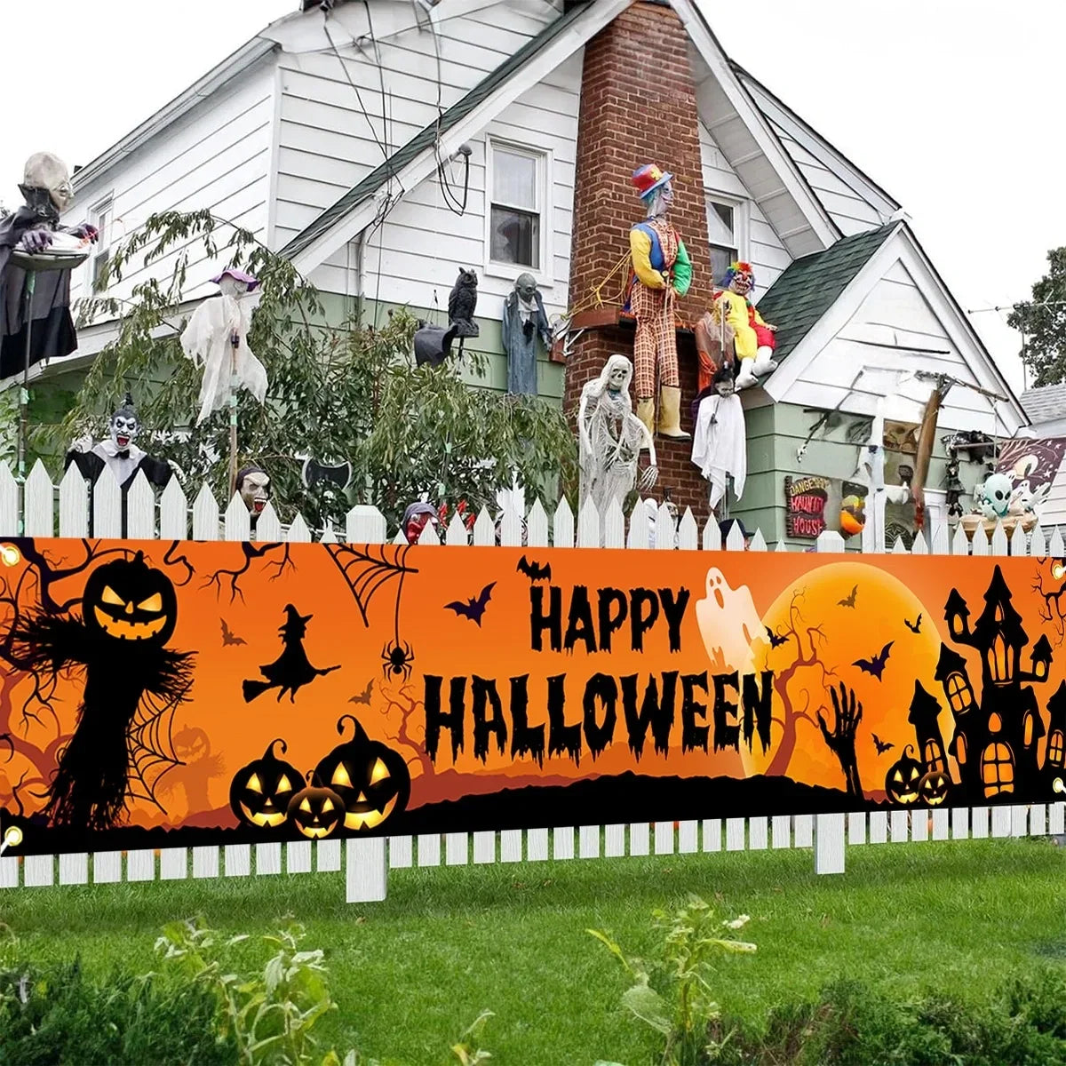 Spooky Outdoor Halloween Banner & Yard Sign – Halloween Decorations