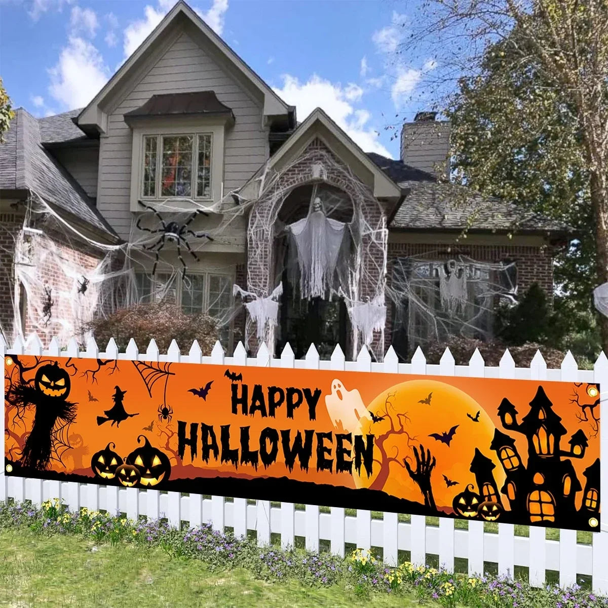 Spooky Outdoor Halloween Banner & Yard Sign – Halloween Decorations