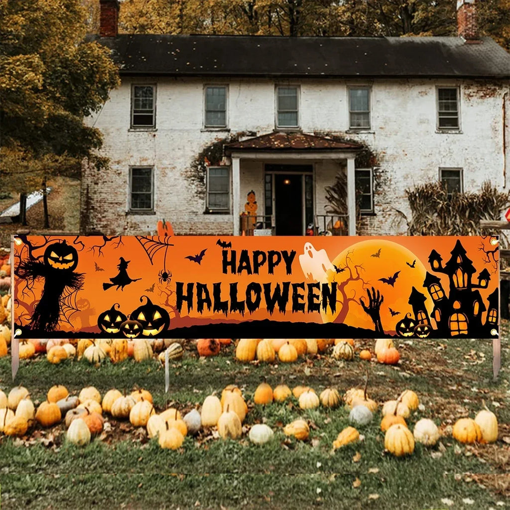 Spooky Outdoor Halloween Banner & Yard Sign – Halloween Decorations
