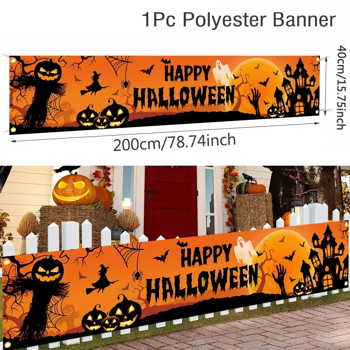 Spooky Outdoor Halloween Banner & Yard Sign – Halloween Decorations