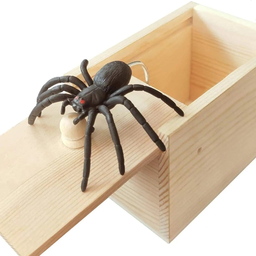 Halloween Prank Spider Box - Fun Trick Decoration Toy