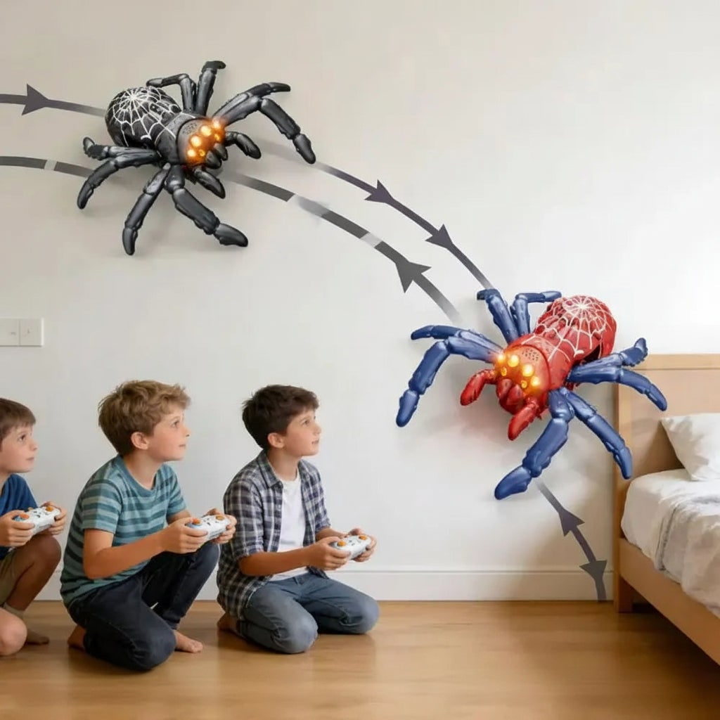 Halloween RC Spider Toy — Jumping Remote-Controlled Decoration