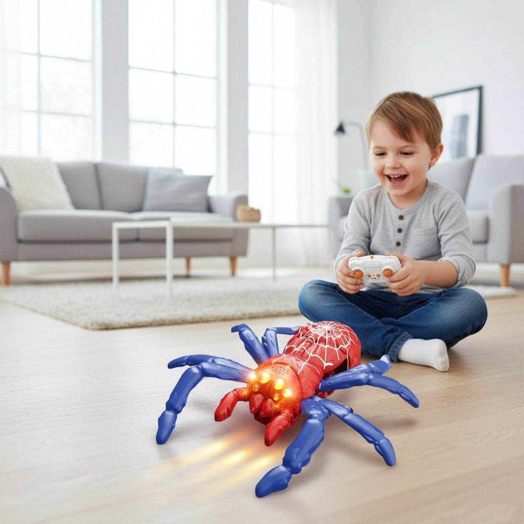Halloween RC Spider Toy — Jumping Remote-Controlled Decoration