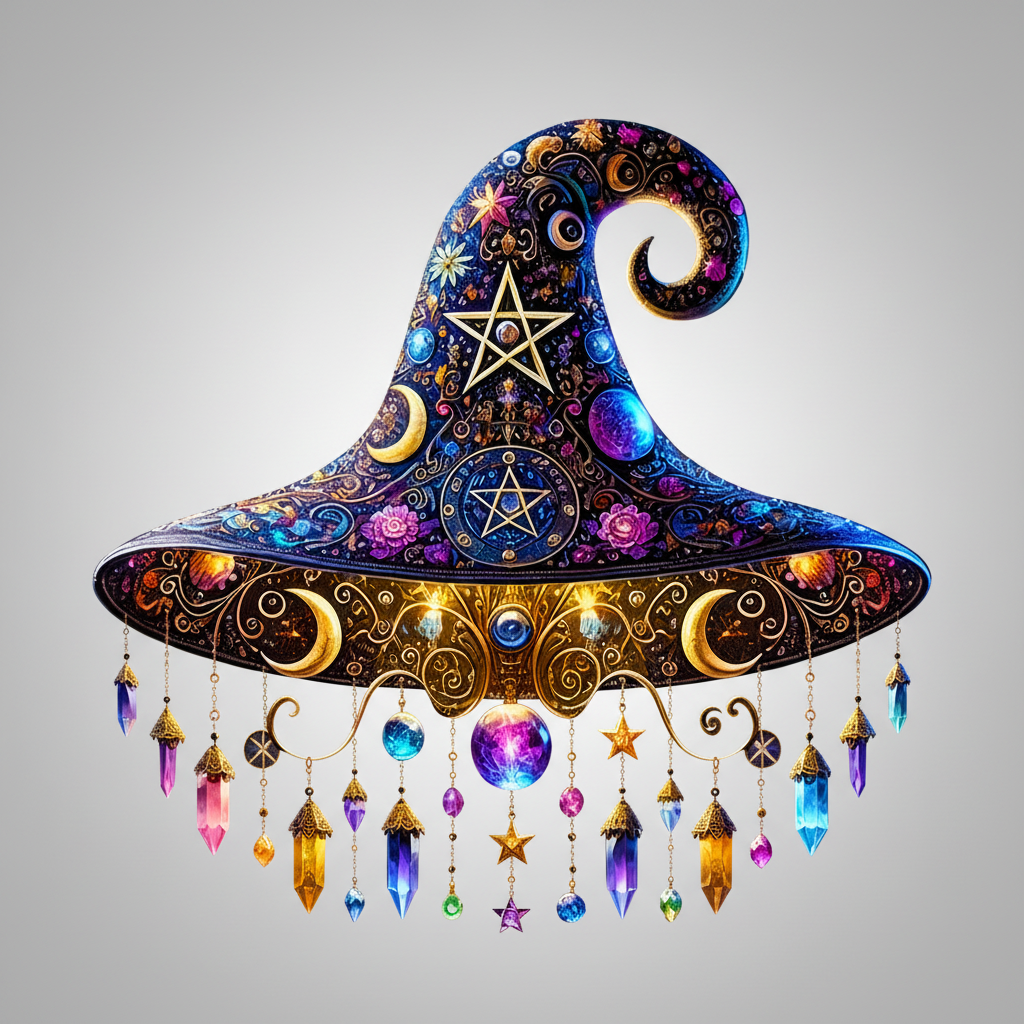 Enchanting Halloween Witch Hat Decor – Magical Home Accent