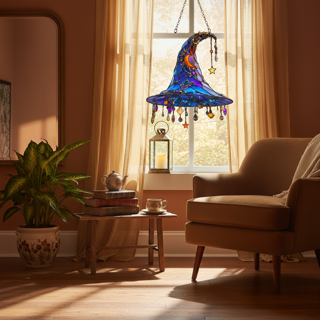 Enchanting Halloween Witch Hat Decor – Magical Home Accent