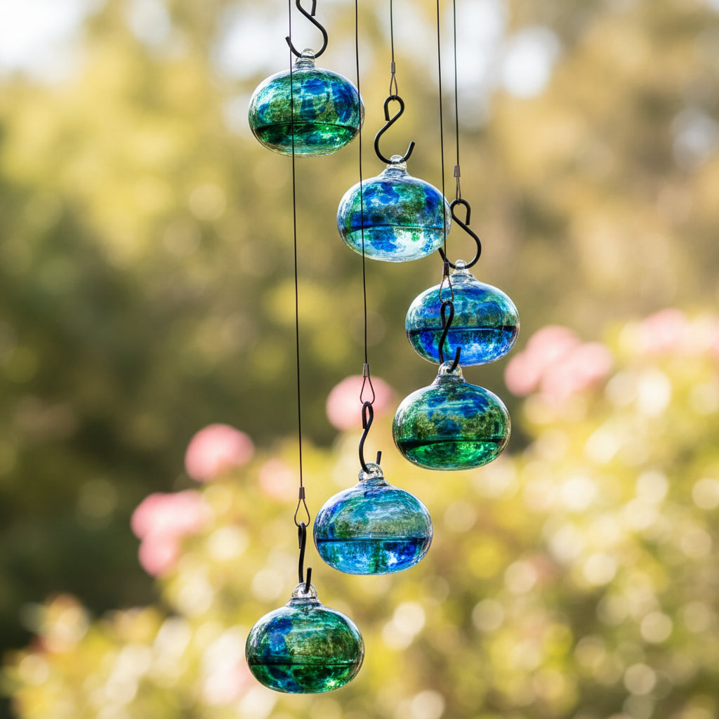 Charming Hummingbird Feeder Wind Chime for Garden Decor