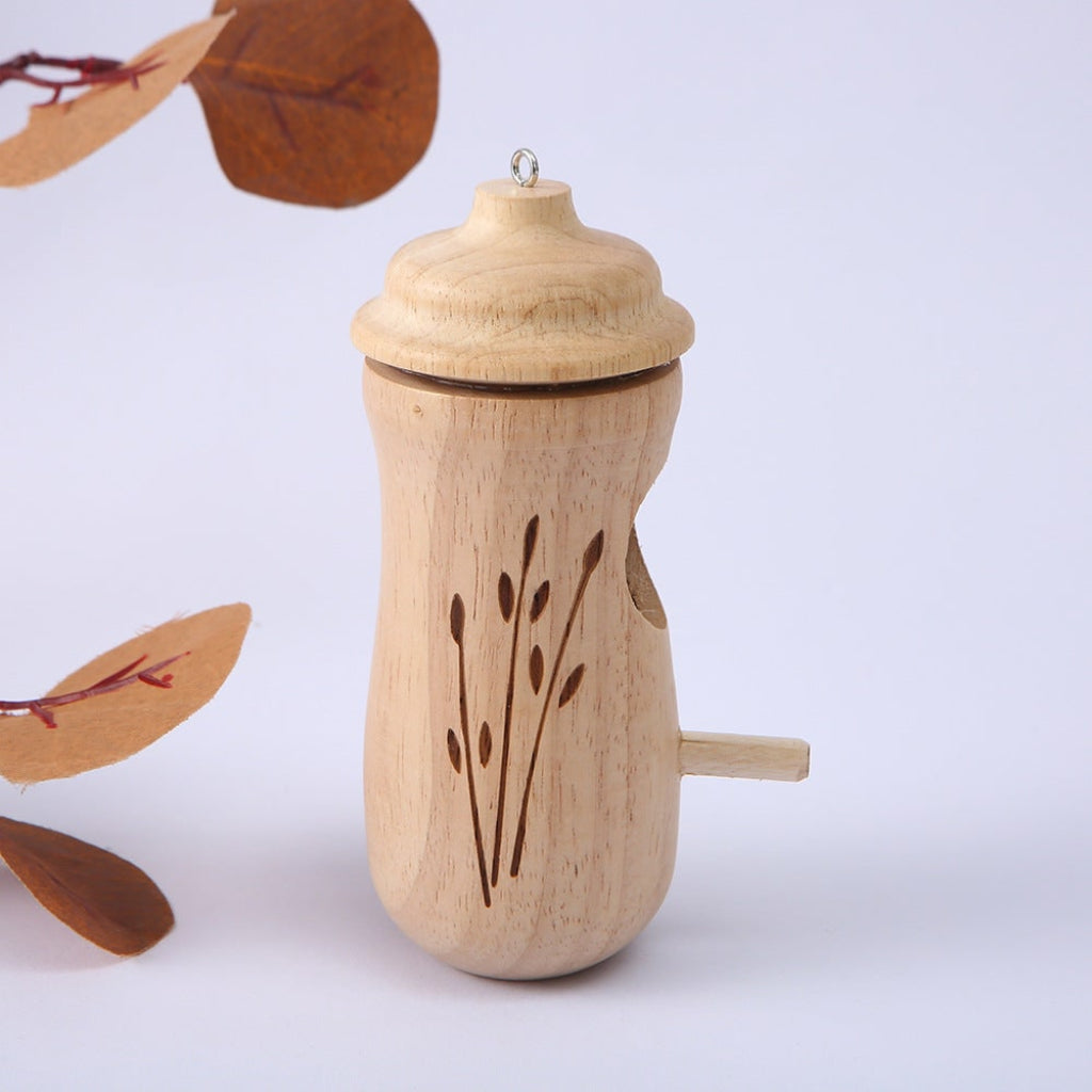 Handcrafted Wooden Hummingbird House — Garden Birdhouse Decor