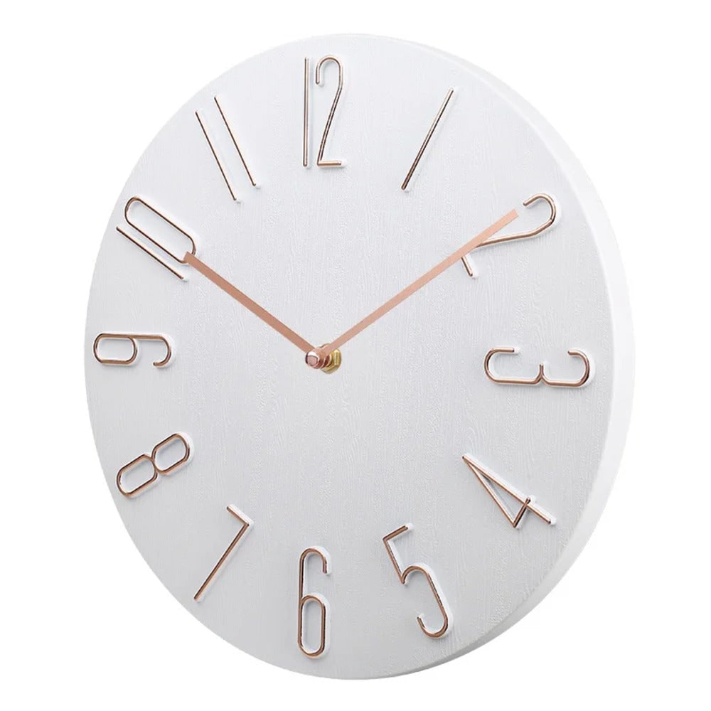 Wall Clock Silent Round Home Office Decor