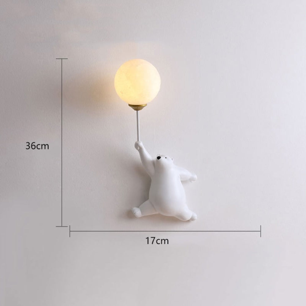 Modern Wall Lamp with Cute Bear Design - Cozy Home Decor Accent