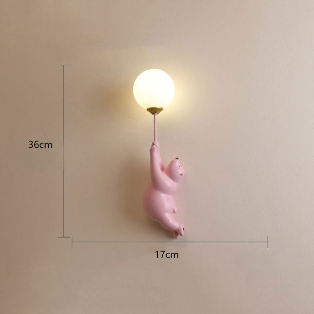 Modern Wall Lamp with Cute Bear Design - Cozy Home Decor Accent