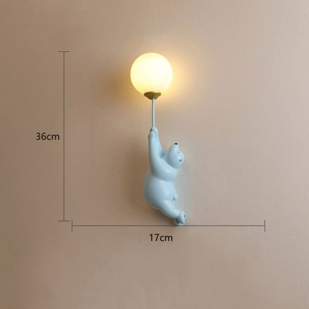 Modern Wall Lamp with Cute Bear Design - Cozy Home Decor Accent