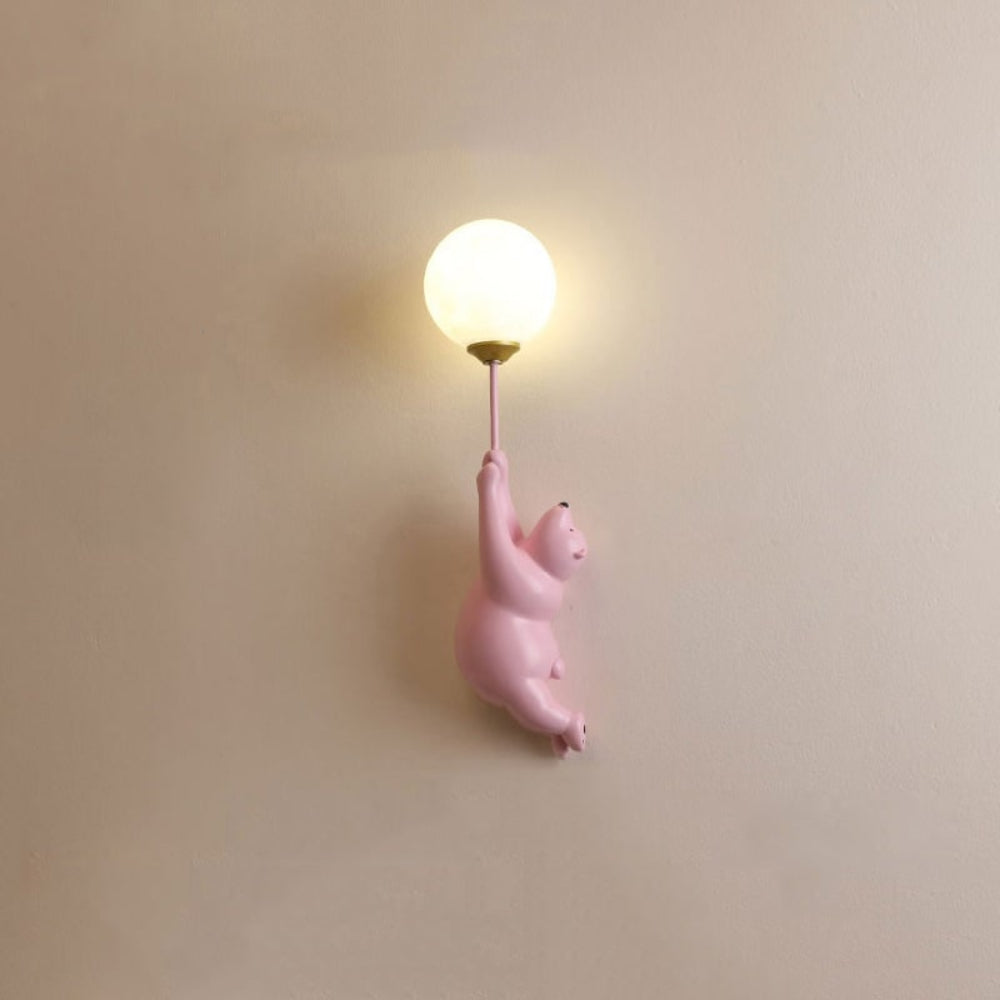 Modern Wall Lamp with Cute Bear Design - Cozy Home Decor Accent