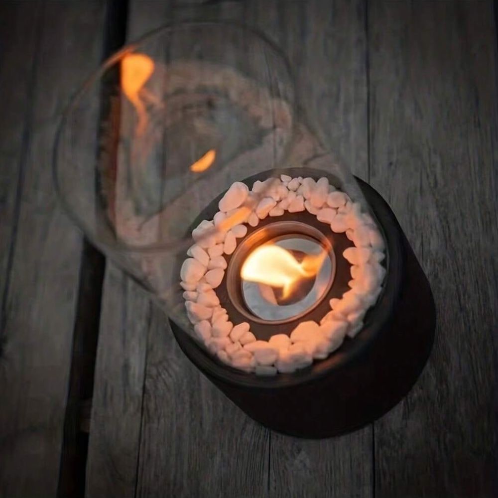 Elegant Oil Lamp - Indoor Tabletop Decorative Accent with a Warm Flame