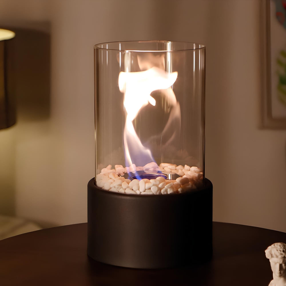 Elegant Oil Lamp - Indoor Tabletop Decorative Accent with a Warm Flame