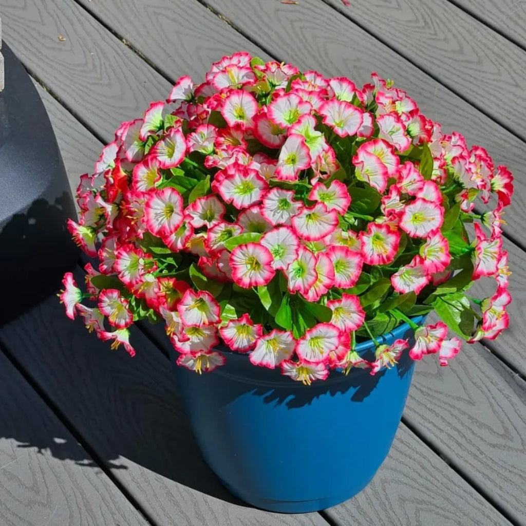 Elegant Silk Flower Hanging Basket for Indoor and Outdoor Decor
