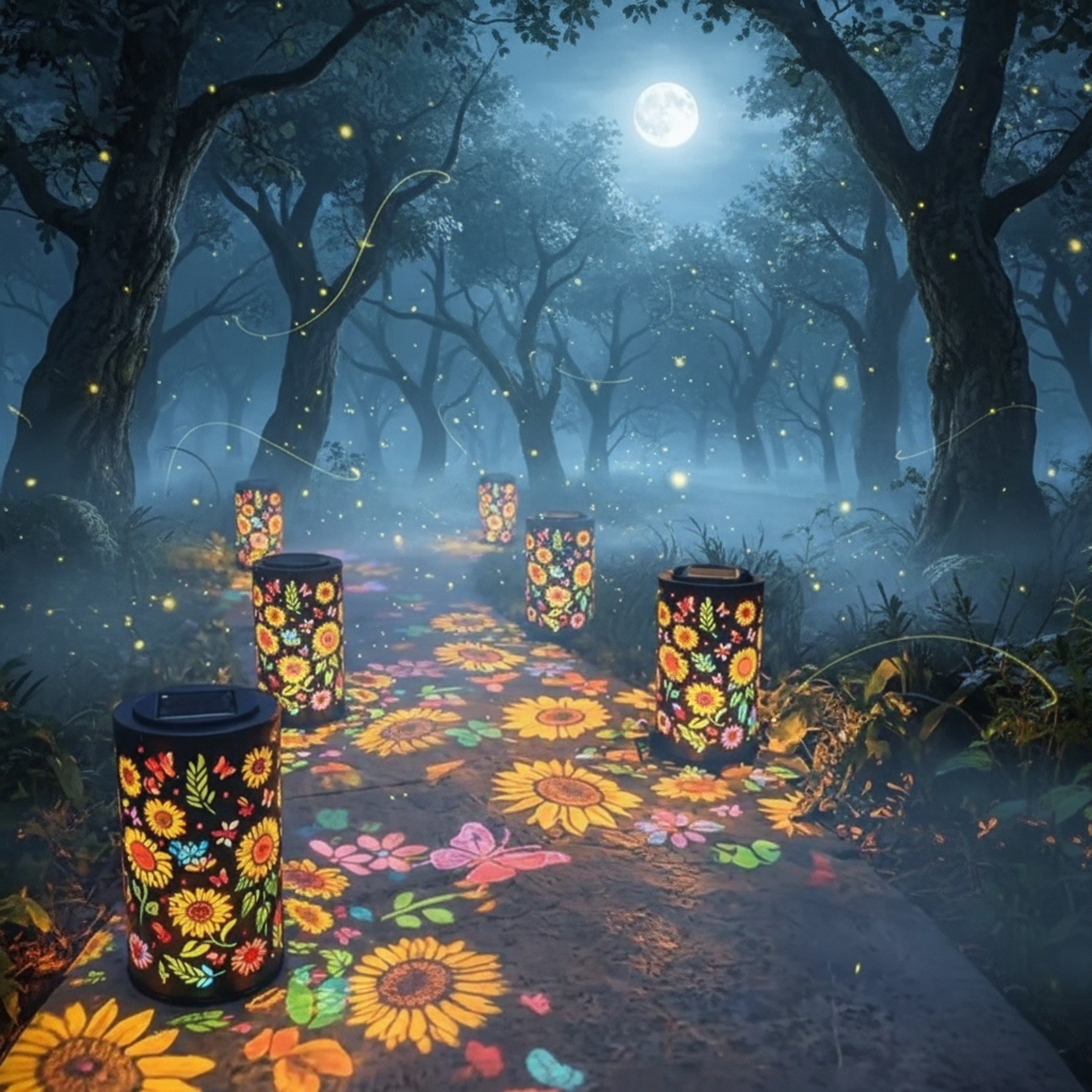 Solar-Powered Outdoor Lantern – Decorative Garden Light for Patio and Yard