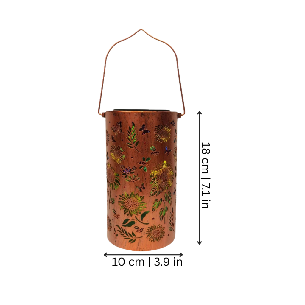 Solar-Powered Outdoor Lantern – Decorative Garden Light for Patio and Yard