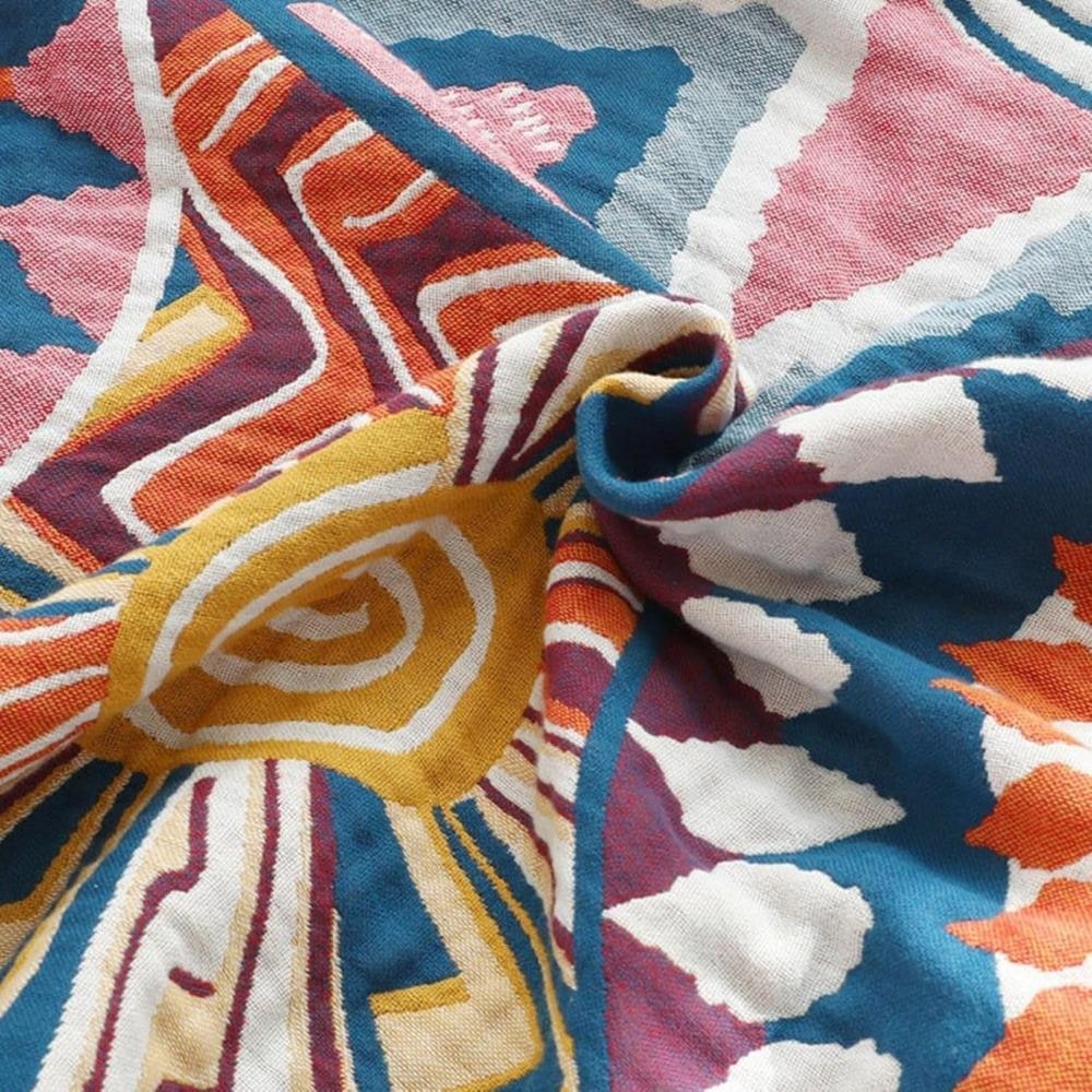 Cozy Cotton Fluffy Throw Blanket – All-Season Decorative Bedding